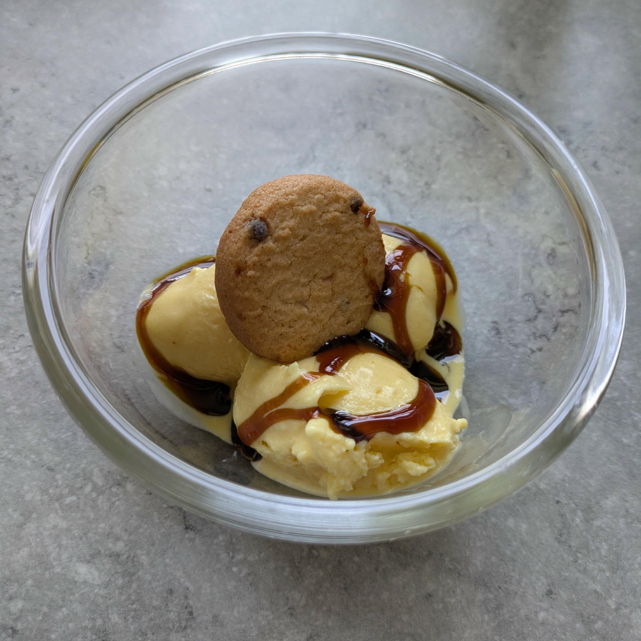 Served with Molasses + Butter Cookie