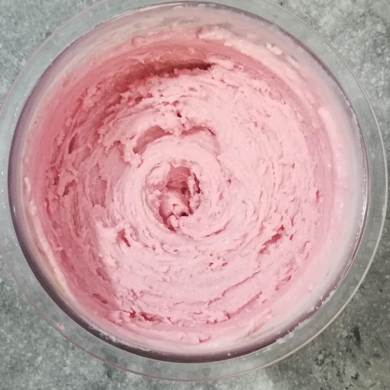 Spun Ice Cream after Mix-in