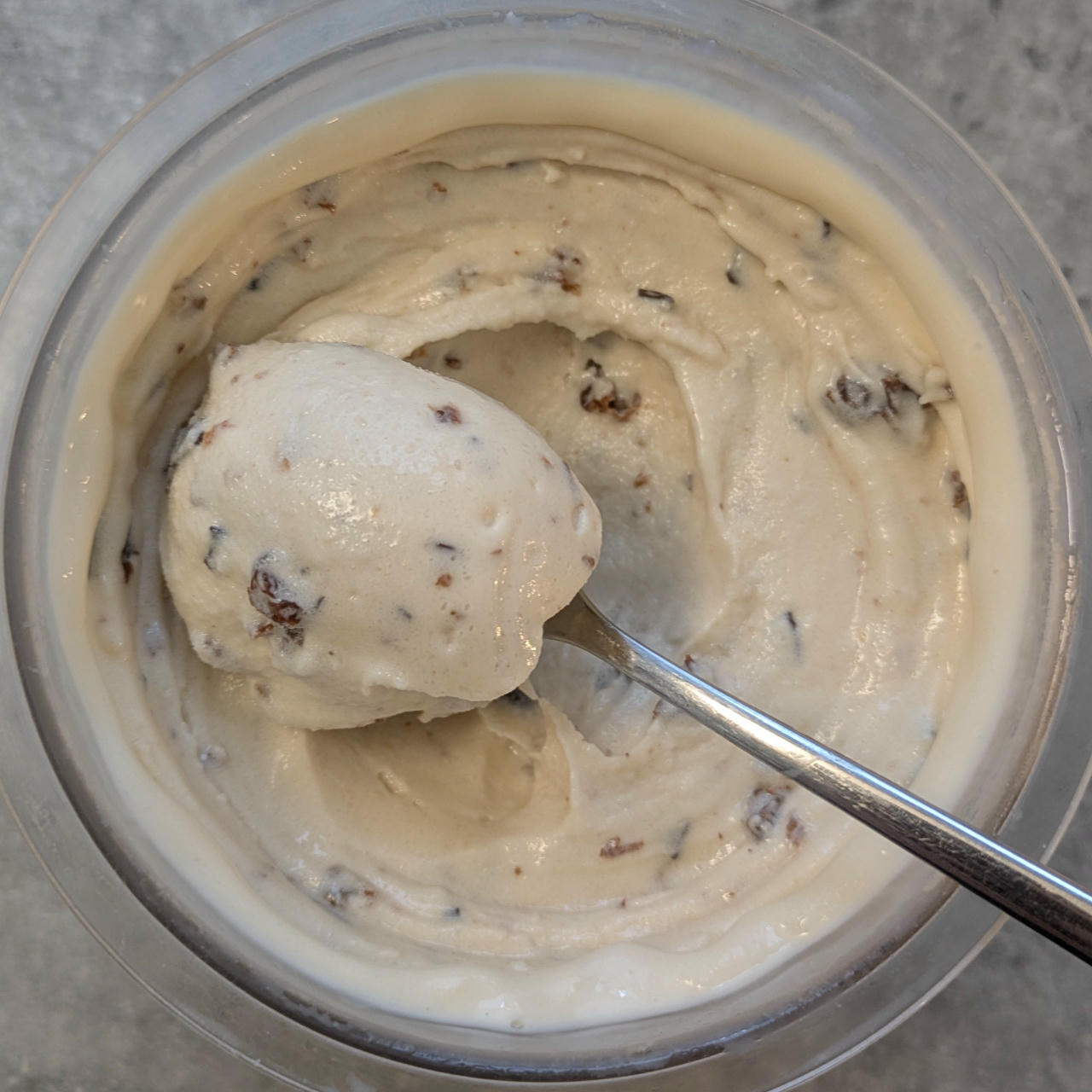 After Mix-in, Scooped